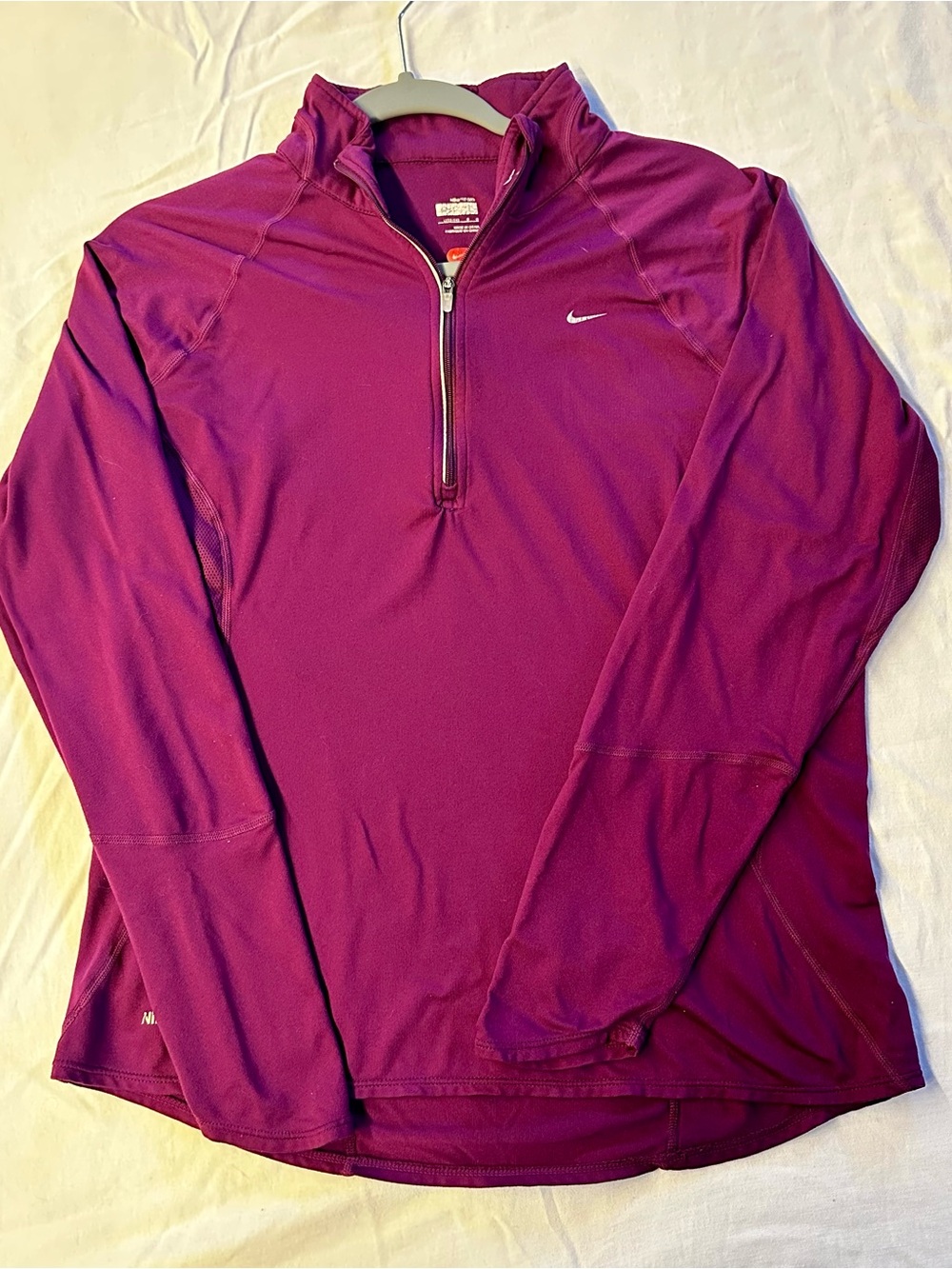 Nike Men's Plum Half-Zip Athletic Pullover